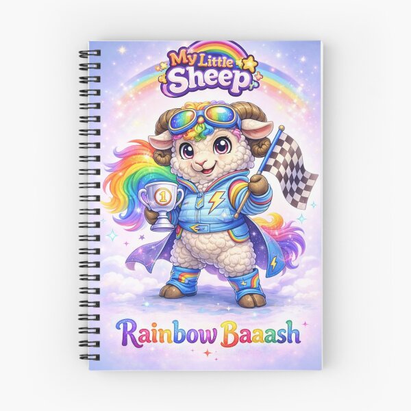 Item preview, Rainbow Baaaash - #1 Speed Flock Champion (My Little Sheep Parody) designed and sold by Thpoar.