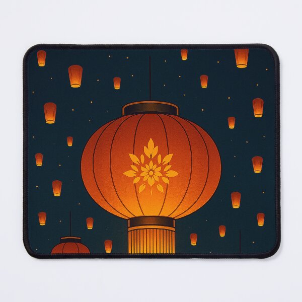 Item preview, Bold Lantern Festival Poster Art – Vibrant Red & Gold Lantern Design designed and sold by mbmstores.