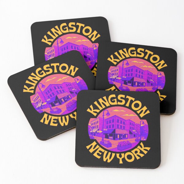 Item preview, Kingston New York NY Retro Groovy designed and sold by MadCatPrints.