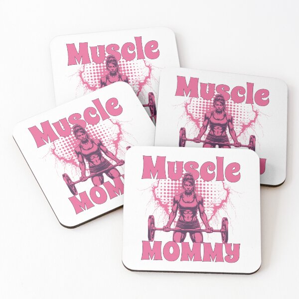 Item preview, Muscle Mommy - Pink Aesthetic Female Bodybuilding Deadlift designed and sold by Abaseen.