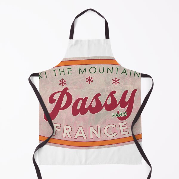 Item preview, Passy, France, Paris, Ski, textured skiing badge designed and sold by Wanderful-roads.
