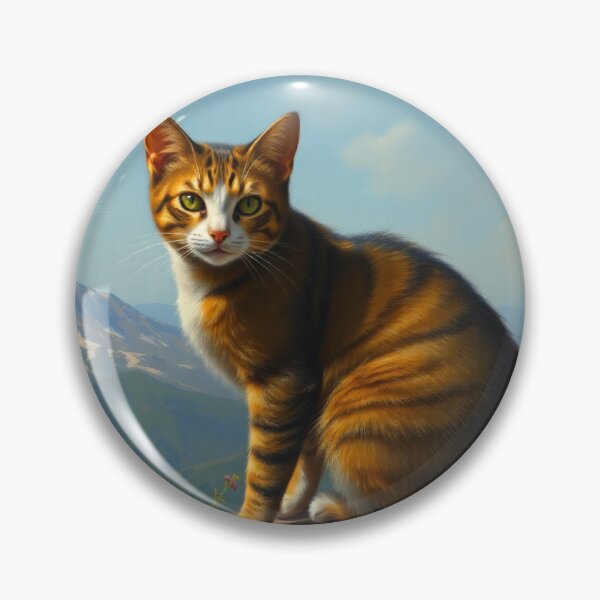 Item preview, A cat on a mountian side in the style of Renoir. designed and sold by oldMastersofart.