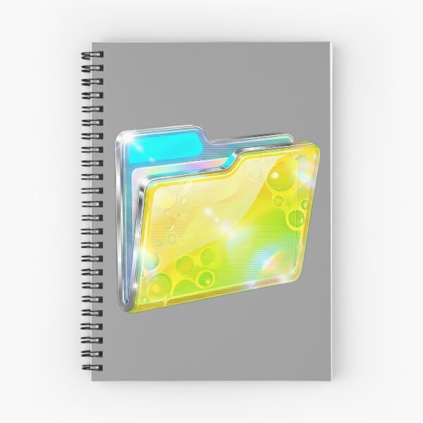 Item preview, Glossy Yellow Folder y2k Icon 3D designed and sold by NostalgiaOS.