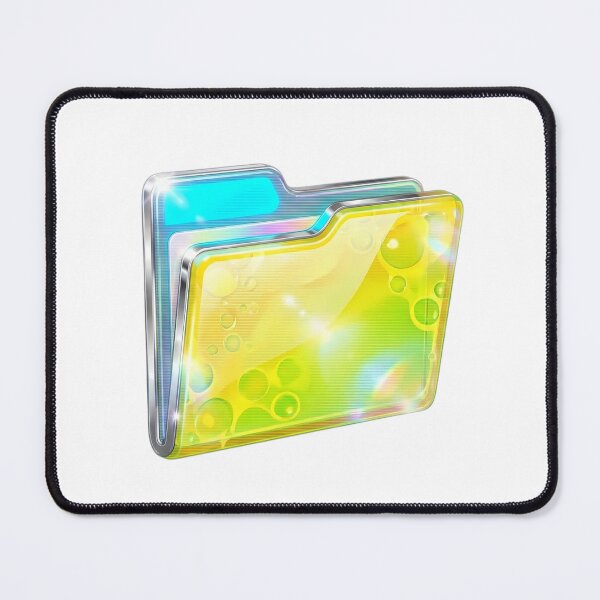Item preview, Glossy Yellow Folder y2k Icon 3D designed and sold by NostalgiaOS.