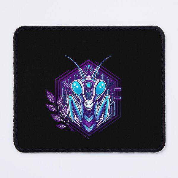 Item preview, Cyber Mantis Tech Art - Futuristic Neon Circuit Praying Mantis Illustration designed and sold by AbulailArt.