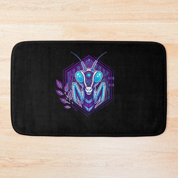 Item preview, Cyber Mantis Tech Art - Futuristic Neon Circuit Praying Mantis Illustration designed and sold by AbulailArt.