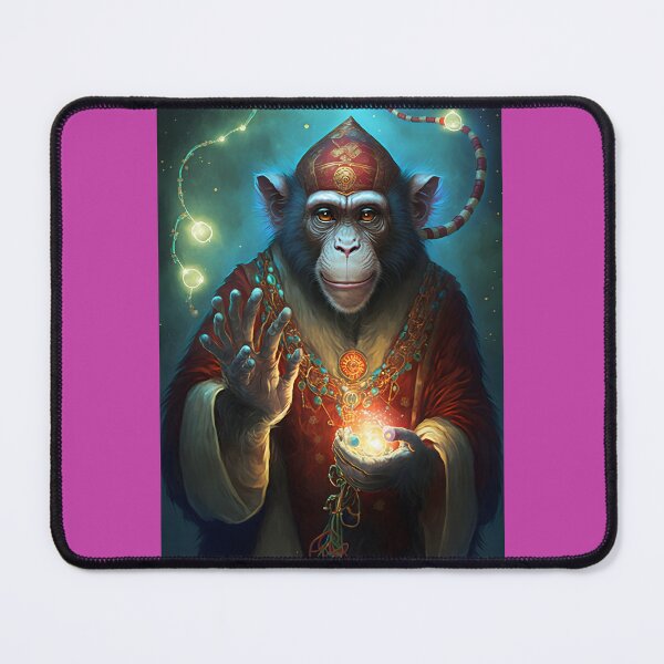 Item preview, Magical Energy Wizard Monkey - Epic Fantasy Design designed and sold by Hipatye26.