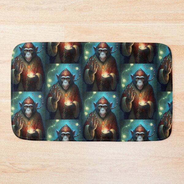 Item preview, Magical Energy Wizard Monkey - Epic Fantasy Design designed and sold by Hipatye26.