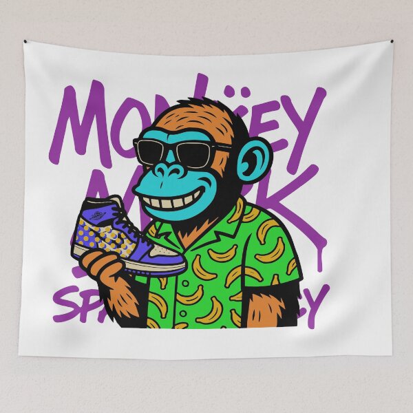 Item preview, MONKEY MARK – Sneaker Ape Mosaic Style designed and sold by DixTartare.