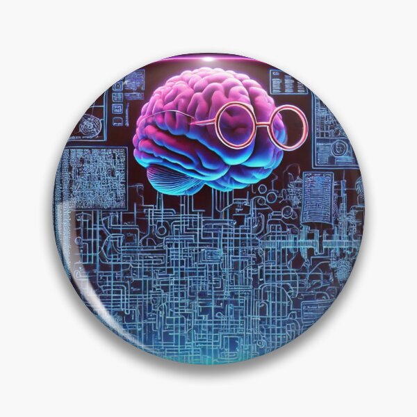 Item preview, Overthinking Labyrinth – Neon Brain Blueprint | Analysis Paralysis Aesthetic designed and sold by ComedyInkFactor.