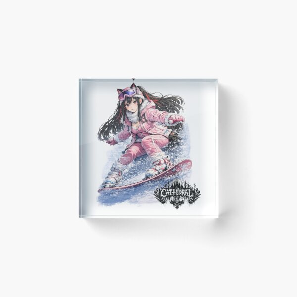 Item preview, Catgirl Snowboard CATHEDRAL designed and sold by GothCatHedral.