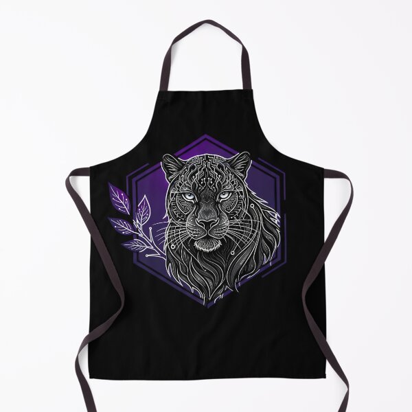 Item preview, Cyber jaguar Tech Art - Futuristic Neon Circuit Shadow Predator Illustration designed and sold by AbulailArt.