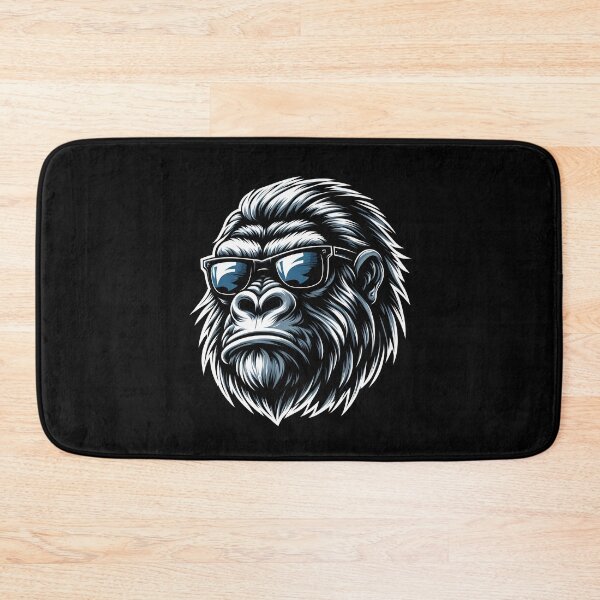 Item preview, Stylized gorilla head wearing sunglasses, exuding coolness and strength. designed and sold by beast-net.