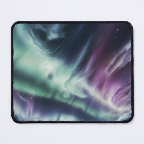 Item preview, Aurora Borealis Northern Lights Purple Green Cosmic Sky Art designed and sold by ViviNyks.