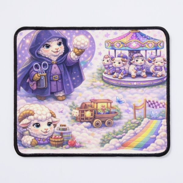 Item preview, Sheep Party 2 - Pasture Collage of Cute Control (My Little Sheep Parody) designed and sold by Thpoar.
