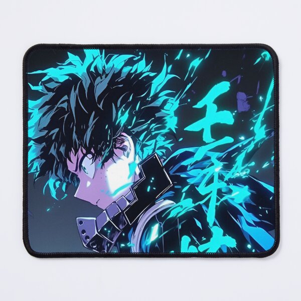 Item preview, Emerald Energy Awakening – Neon Anime Hero Power Surge designed and sold by Dyan4.