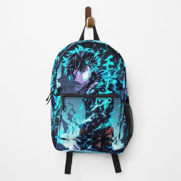 Item preview, Emerald Energy Awakening – Neon Anime Hero Power Surge designed and sold by Dyan4.