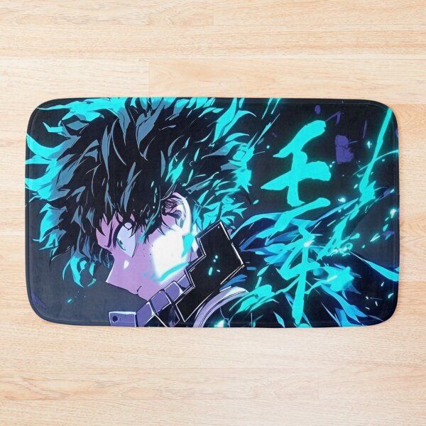 Item preview, Emerald Energy Awakening – Neon Anime Hero Power Surge designed and sold by Dyan4.
