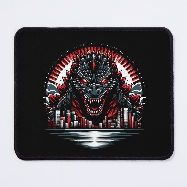 Item preview, Bold illustration of a ferocious monster towering over a city skyline at dusk. designed and sold by beast-net.