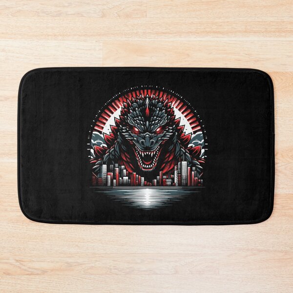 Item preview, Bold illustration of a ferocious monster towering over a city skyline at dusk. designed and sold by beast-net.