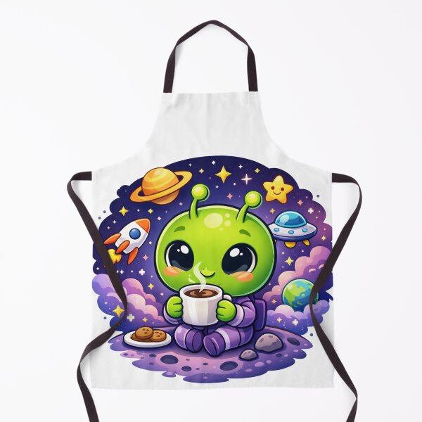 Item preview, Cute Alien Coffee In Space designed and sold by madebysiwa.