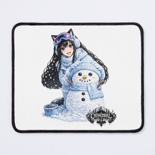 Item preview, Catgirl Snowman CATHEDRAL designed and sold by GothCatHedral.
