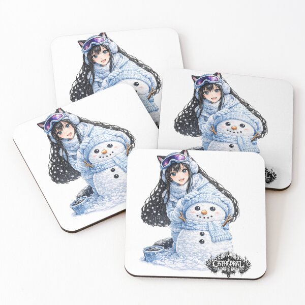 Item preview, Catgirl Snowman CATHEDRAL designed and sold by GothCatHedral.