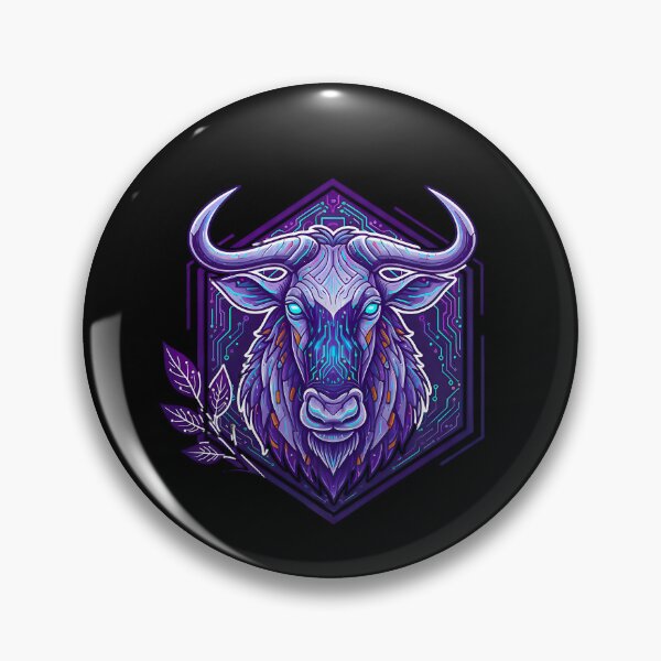 Item preview, Cyber Wildebeest Tech Art - Futuristic Neon Circuit Gnu Illustration designed and sold by AbulailArt.