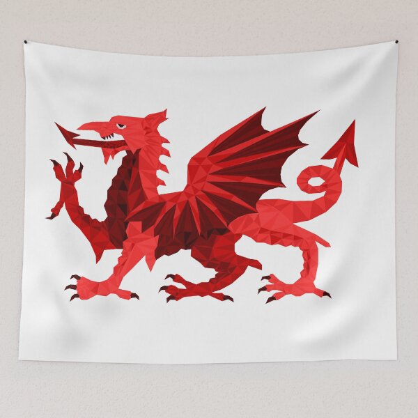 Item preview, Lowpoly Welsh Red Dragon - Draig Goch designed and sold by Stephen Willis.
