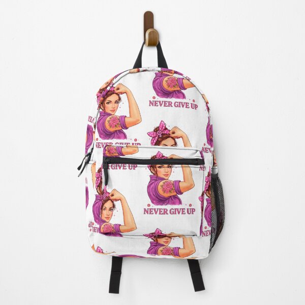 Item preview, Strong Woman: Never Give Up – Modern Rosie Illustration with Rose Tattoo designed and sold by Polarisofficial.