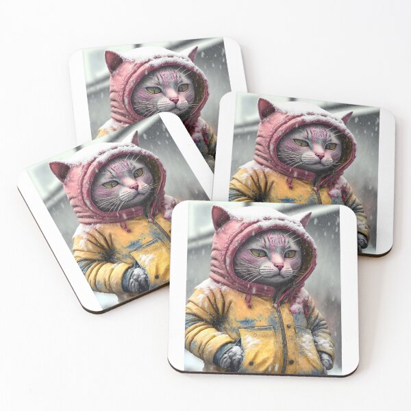 Item preview, Urban Cat in Winter - Design with Snow Jacket designed and sold by Hipatye26.