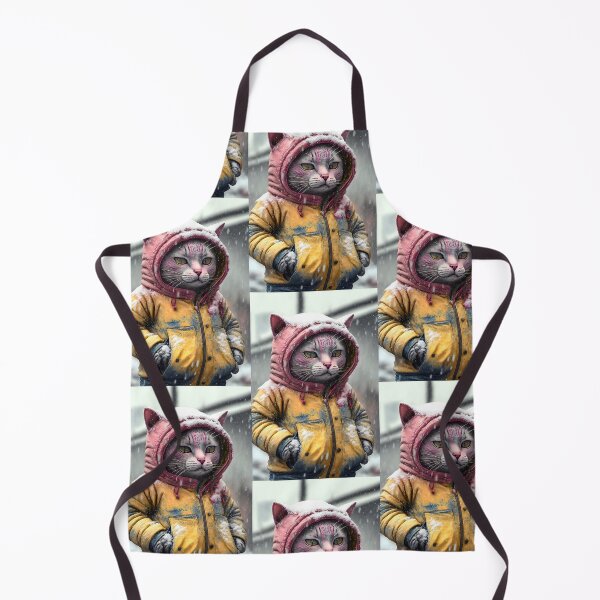 Item preview, Urban Cat in Winter - Design with Snow Jacket designed and sold by Hipatye26.