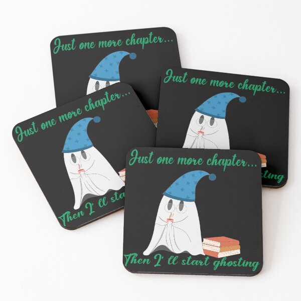 Item preview, Just One More Chapter Then I’ll Start Ghosting – Funny Halloween Book Lover Ghost designed and sold by momosartstudio.
