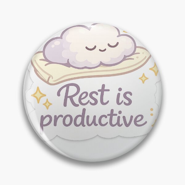 Item preview, Rest Is Productive – Mental Health Self Care Affirmation Sticker designed and sold by CutePlix.