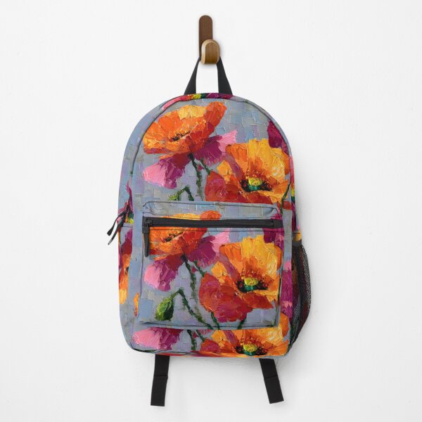 Item preview, Colorful Abstract Poppies in Orange and Pink designed and sold by daila70.