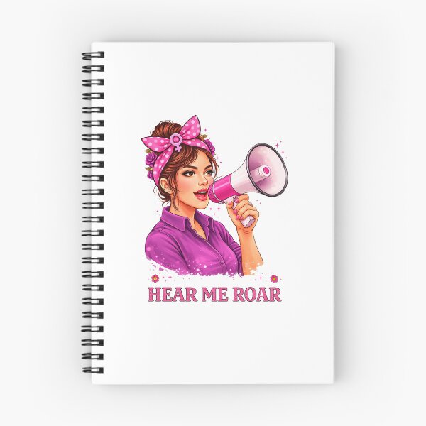Item preview, Hear Me Roar: Speaker of Truth – Empowered Illustration with Megaphone and Flowers designed and sold by Polarisofficial.