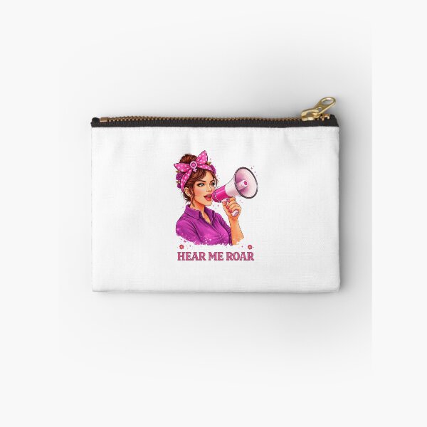 Item preview, Hear Me Roar: Speaker of Truth – Empowered Illustration with Megaphone and Flowers designed and sold by Polarisofficial.