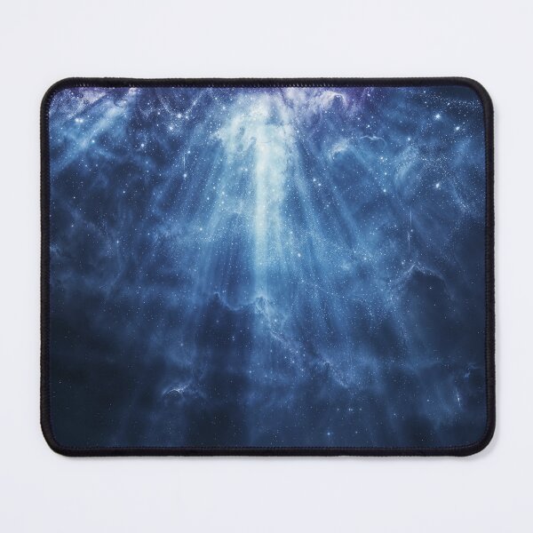Item preview, Lightbeams Pour Downward In Space Cosmic Art designed and sold by QuantumDrift.
