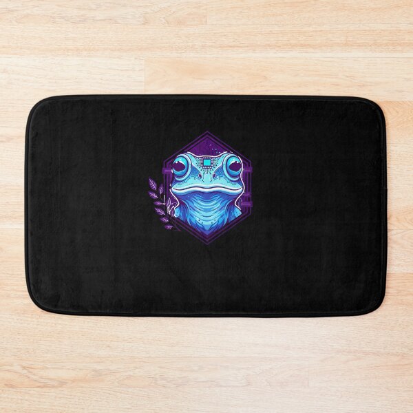 Item preview, Cyber Frog Tech Art - Futuristic Neon Circuit Amphibian Illustration designed and sold by AbulailArt.