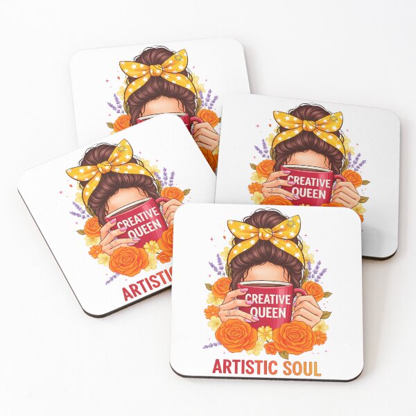 Item preview, Creative Queen: Artistic Soul – Vibrant Illustration with Orange Roses and Lavender designed and sold by Polarisofficial.