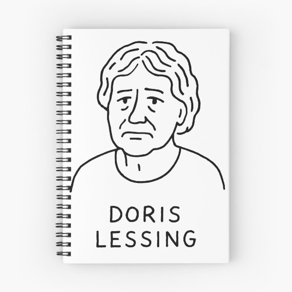 Item preview, Doris Lessing Minimalist Portrait – Black and White Line Art Illustration designed and sold by Artsy-With.