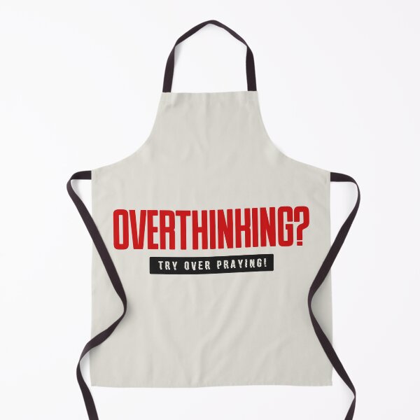 Item preview, Overthinking Try Over-praying Bold Minimalist Islamic Quote Art designed and sold by Miniature Store.
