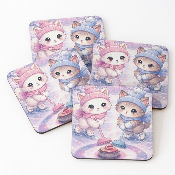 Item preview, Heartfelt Sweep - Romantic Curling Cats. designed and sold by Lylysun.