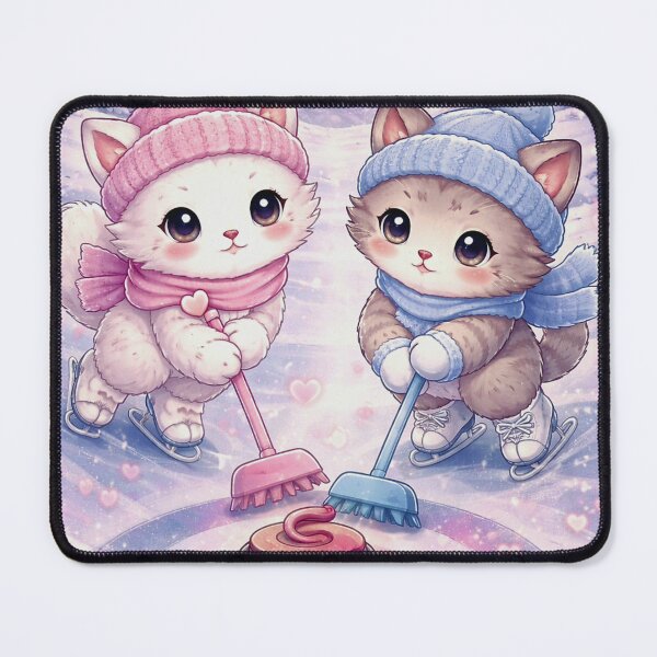 Item preview, Heartfelt Sweep - Romantic Curling Cats. designed and sold by Lylysun.