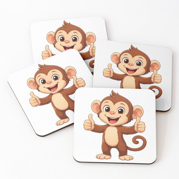 Item preview, Happy Monkey Giving Thumbs Up designed and sold by PriyankaSonara.