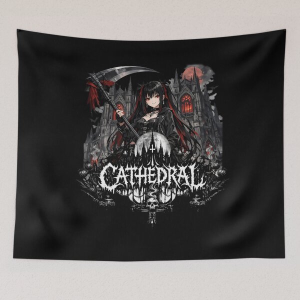 Item preview, Anime Goth Girl CATHEDRAL Scythe designed and sold by GothCatHedral.