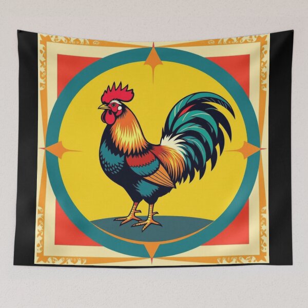 Item preview, Rooster Artwork designed and sold by Planetporridge.