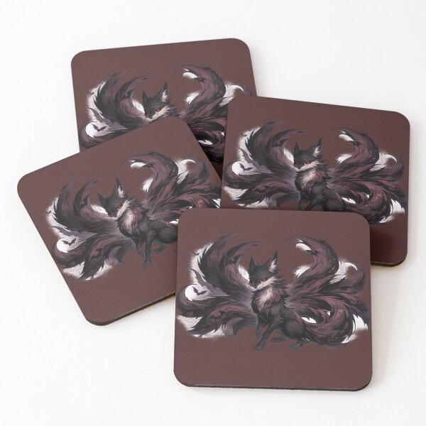 Item preview, Shadow Renard Kitsune Fantasy Illustration designed and sold by THE JIZU SHOP.