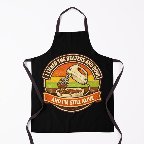 Item preview, I Licked The Beaters And Bowl And I’m Still Alive – Gen X Survival designed and sold by Forged in the Warp.