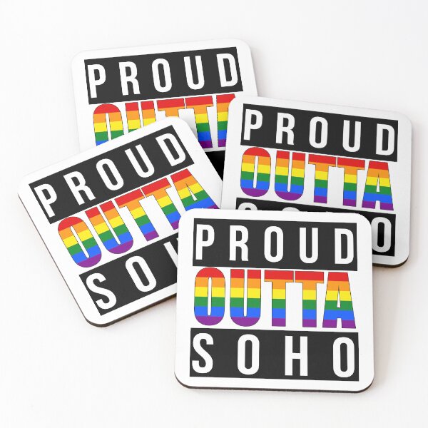 Item preview, Proud Outta Soho Rainbow Pride – LGBTQ+ Gay Pride Design designed and sold by RomeoSketches.